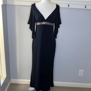 Kay Unger Cold Shoulder Maxi Dress